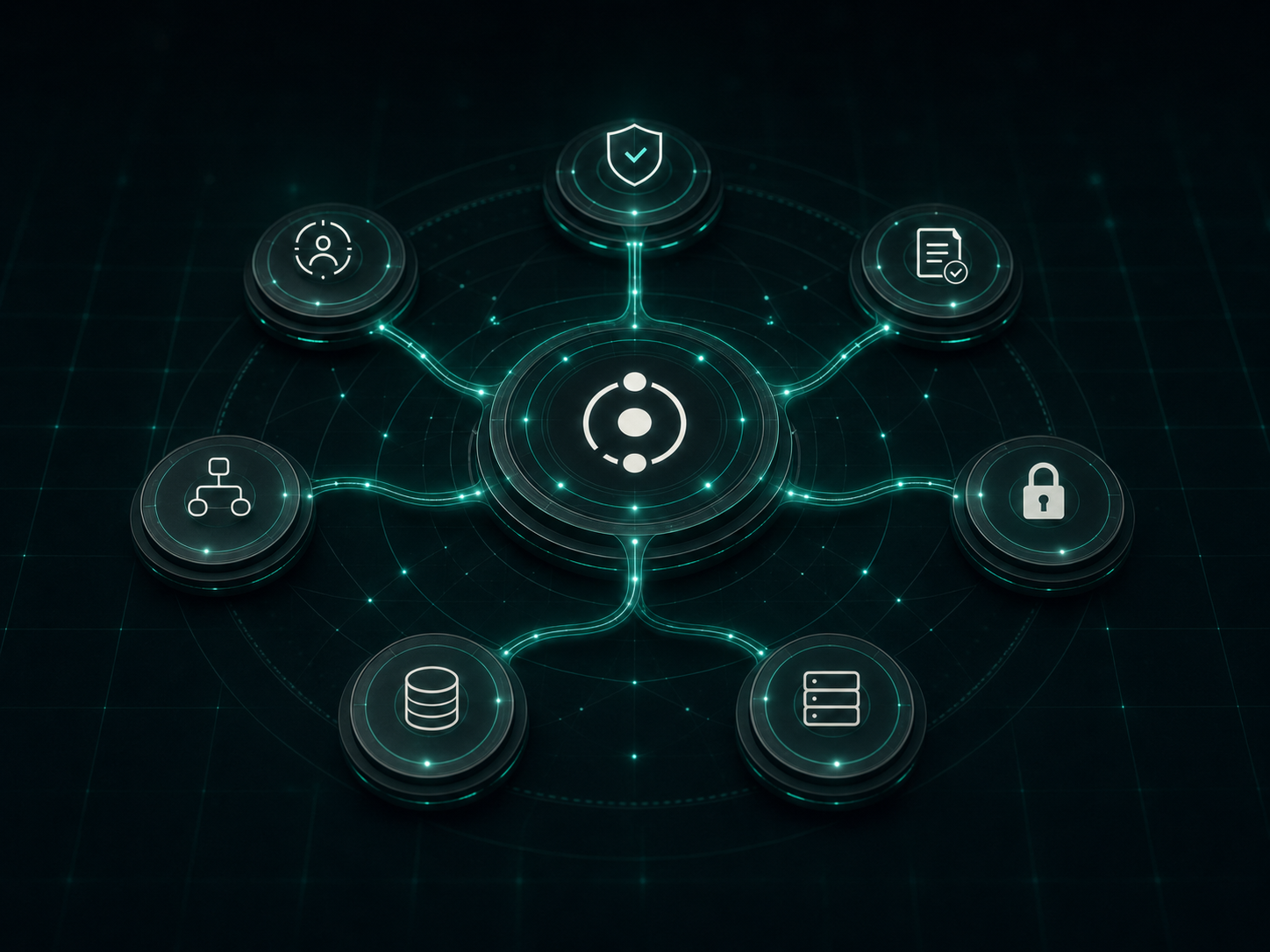illustration of agent control network